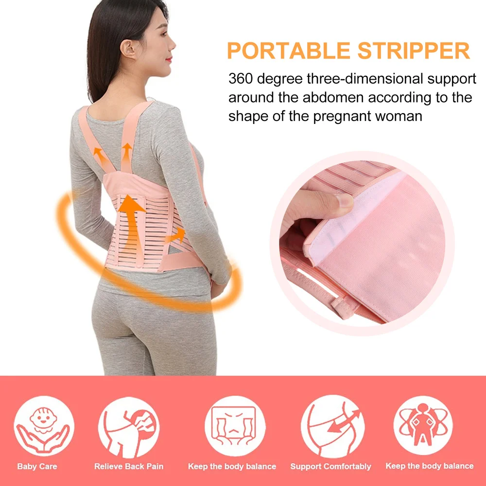 Maternity Belt Pregnancy Support Belt with Shoulder Straps Back Support Band 
Maternity Belt Pregnancy Support Belt with Shoulder Straps Back Support Band