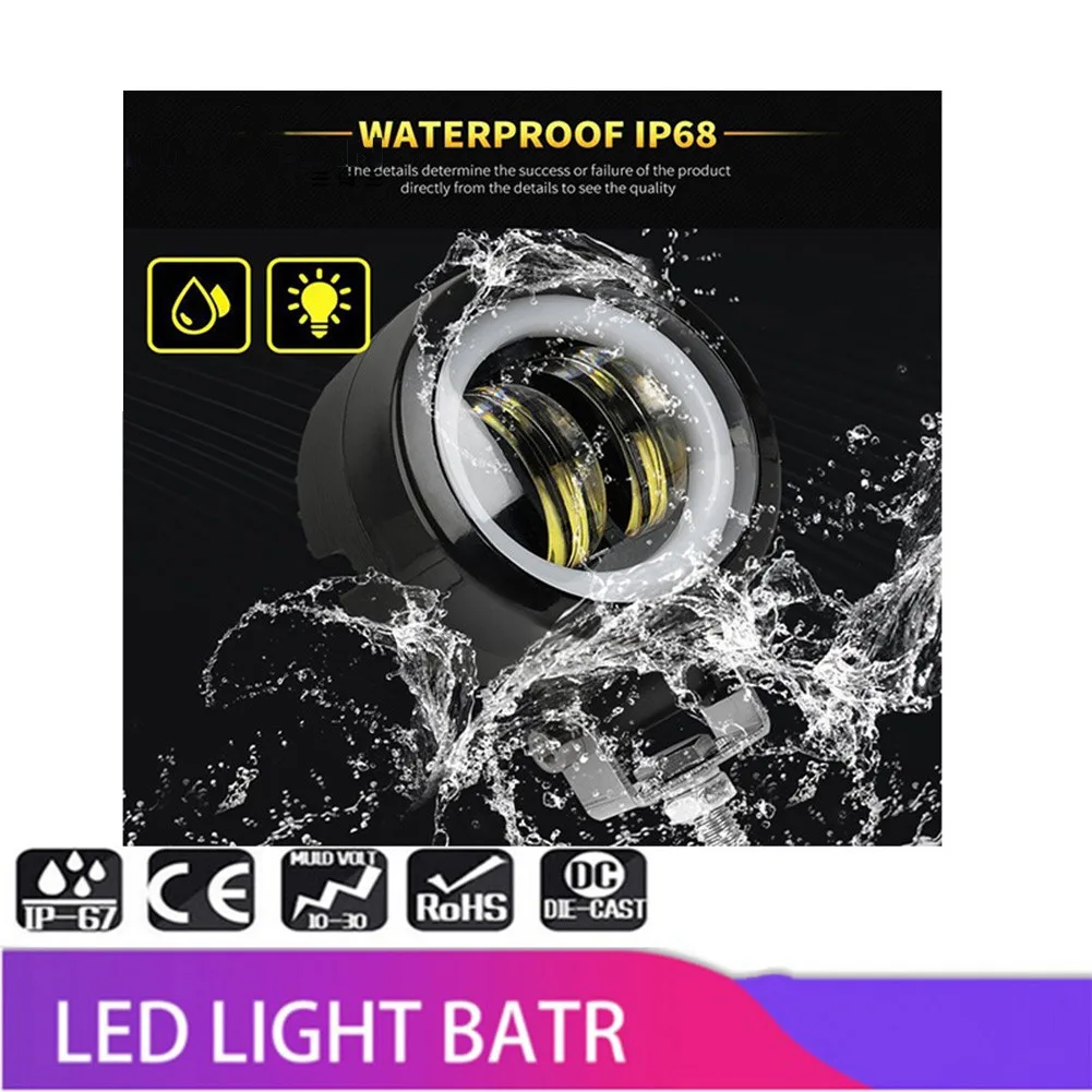 12V-80V Waterproof Round Angel Eyes LED Light Portable Spotlights Motorcycle Car Spot Round LED Work Light
12V-80V Waterproof Round Angel Eyes LED Light Portable Spotlights Motorcycle Car Spot Round LED Work Light