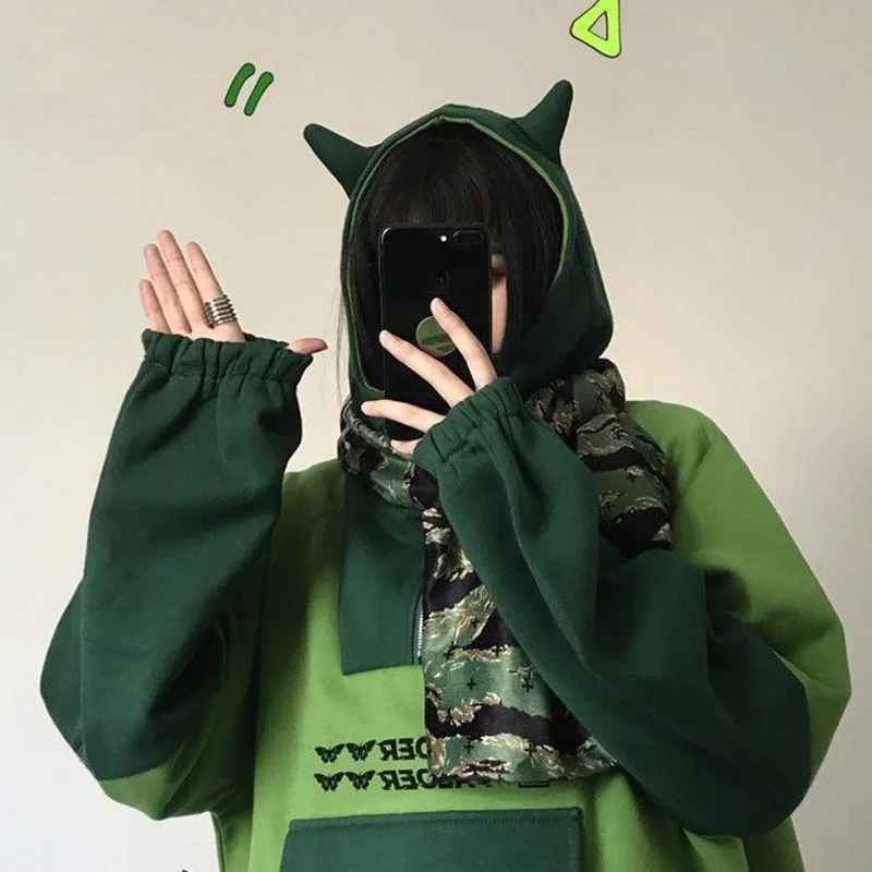 Casual Women Hoodies Sweatshirts Korea Style Cute Girl Fleece Tops 2021 Autumn Winter Vintage Harajuku Loose Women Clothing
Casual Women Hoodies Sweatshirts Korea Style Cute Girl Fleece Tops 2021 Autumn Winter Vintage Harajuku Loose Women Clothing