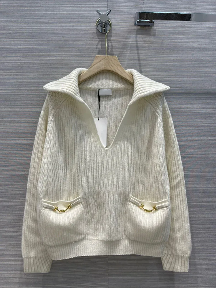 Элегантный белый 100% кашемировый вязаный пуловер, свитер для женщин, роскошный брендовый пуловер с V-образным вырезом и длинным рукавом, женс...
Элегантный белый 100% кашемировый вязаный пуловер, свитер для женщин, роскошный брендовый пуловер с V-образным вырезом и длинным рукавом, женс...