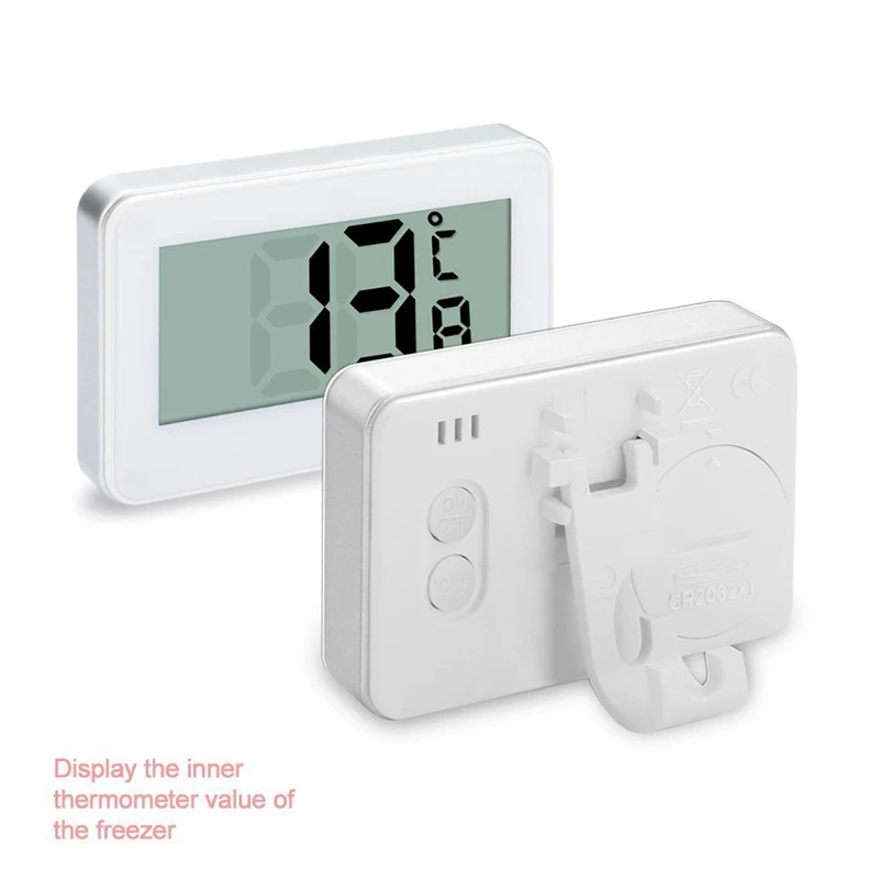2 упаковки термометр для холодильника цифровой водонепроницаемый холодильник