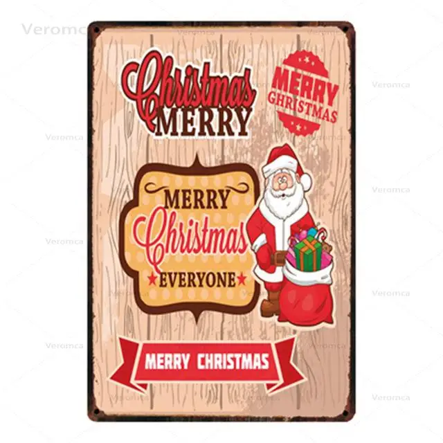 Merry Christmas New Year Decor Metal Plate Tin Signs Poster Plaque Wall Art Iron Painting for Living Room Home Bar Club Shop
Merry Christmas New Year Decor Metal Plate Tin Signs Poster Plaque Wall Art Iron Painting for Living Room Home Bar Club Shop