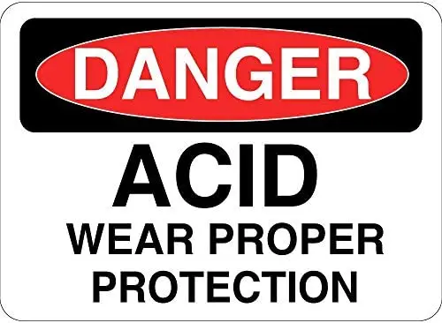 Danger Acid Wear Proper Protection Metal Sign Home Cafe Bar Pub Retro Wall Decoration Man Cave 12X16 inch
Danger Acid Wear Proper Protection Metal Sign Home Cafe Bar Pub Retro Wall Decoration Man Cave 12X16 inch