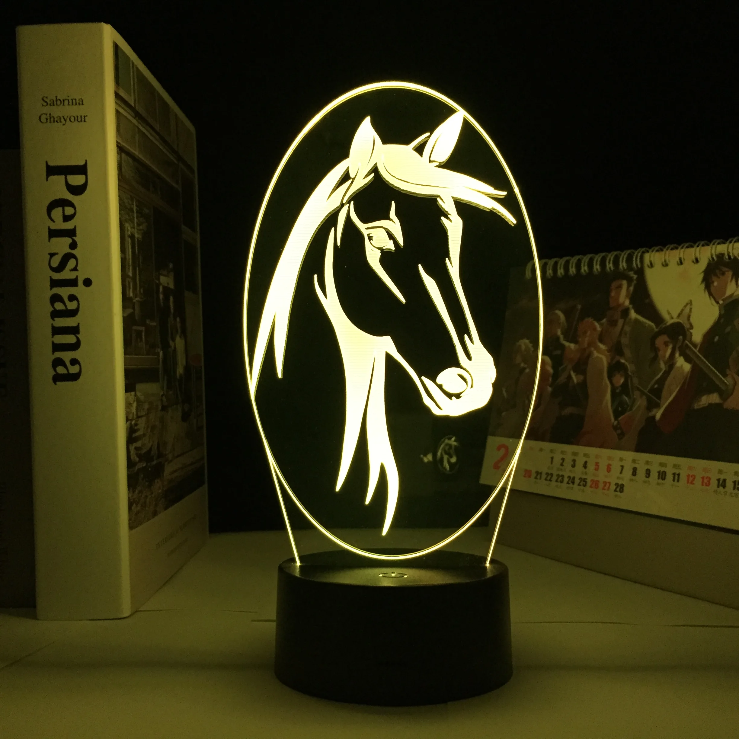 Horse Head Acrylic Led Night Light Touch Sensor Color Changing Nightlight for Home Decoration Light Cool Gift 3d Illusion Lamp
Horse Head Acrylic Led Night Light Touch Sensor Color Changing Nightlight for Home Decoration Light Cool Gift 3d Illusion Lamp