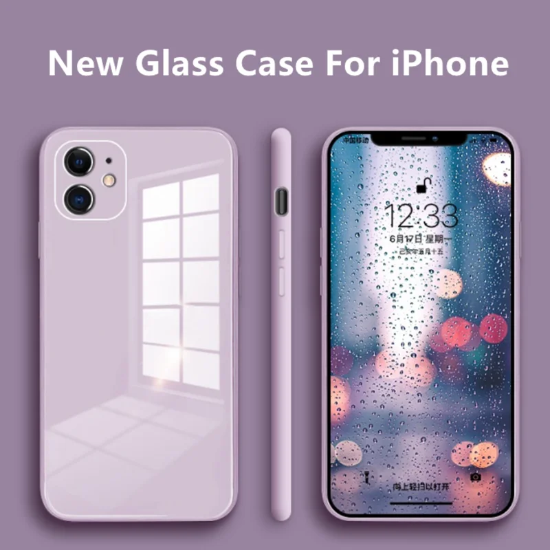 Original Liquid Silicone Tempered Glass Case For iPhone 11 12 Pro Max XS XR X 8 7 Plus SE 2020 Cell Phone Lens Protection Cover
Original Liquid Silicone Tempered Glass Case For iPhone 11 12 Pro Max XS XR X 8 7 Plus SE 2020 Cell Phone Lens Protection Cover