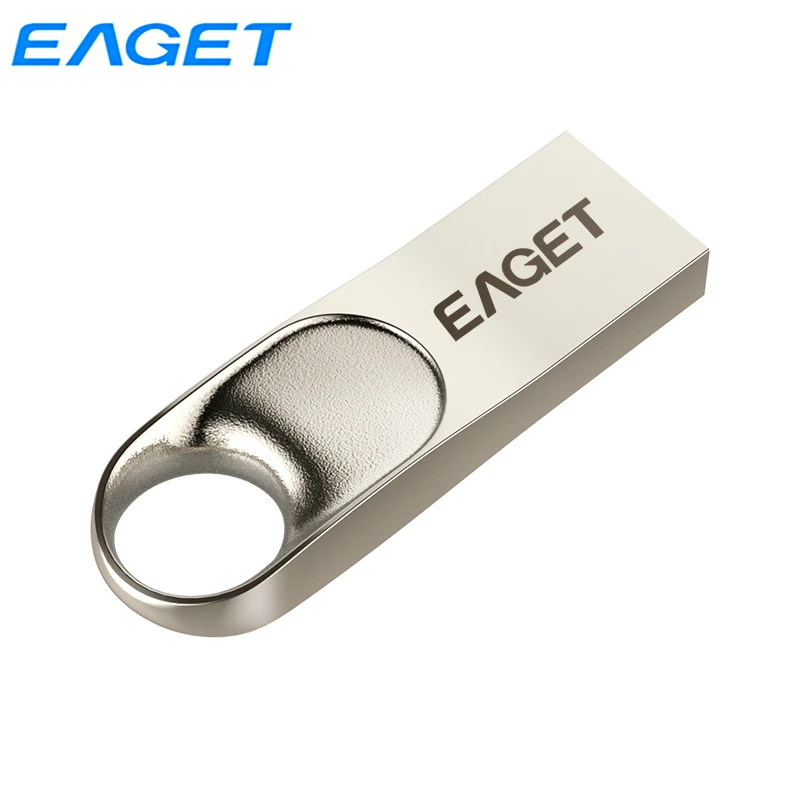 USB флеш-накопитель Eaget 2 0 64 ГБ 32 бесцветная Флешка с кольцом для ключей
