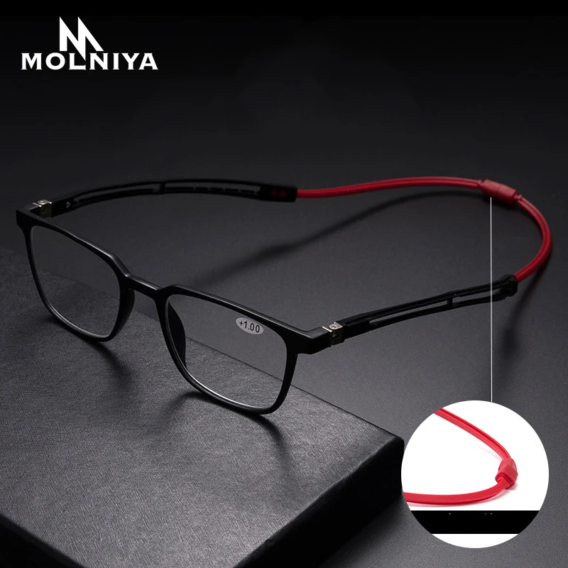 +0~+4.0 Unisex Ultralight Magnet Hanging necK Reading Glasses magnifier Women Men Adjustable Legs Presbyopia Spectacles
+0~+4.0 Unisex Ultralight Magnet Hanging necK Reading Glasses magnifier Women Men Adjustable Legs Presbyopia Spectacles