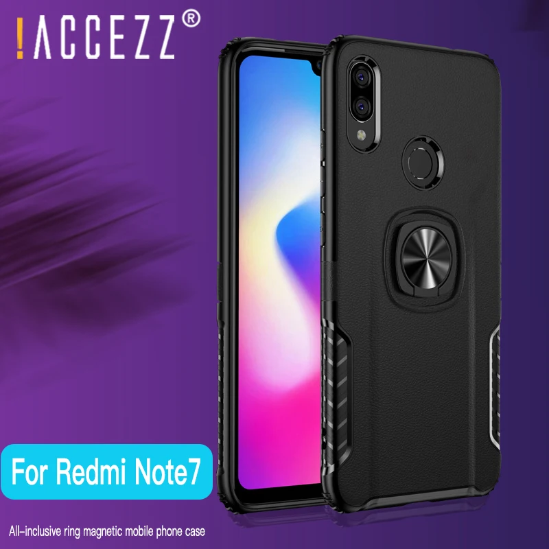 ! Чехол ACCEZZ с магнитным кольцом для Xiaomi Redmi Note7|Бамперы| |