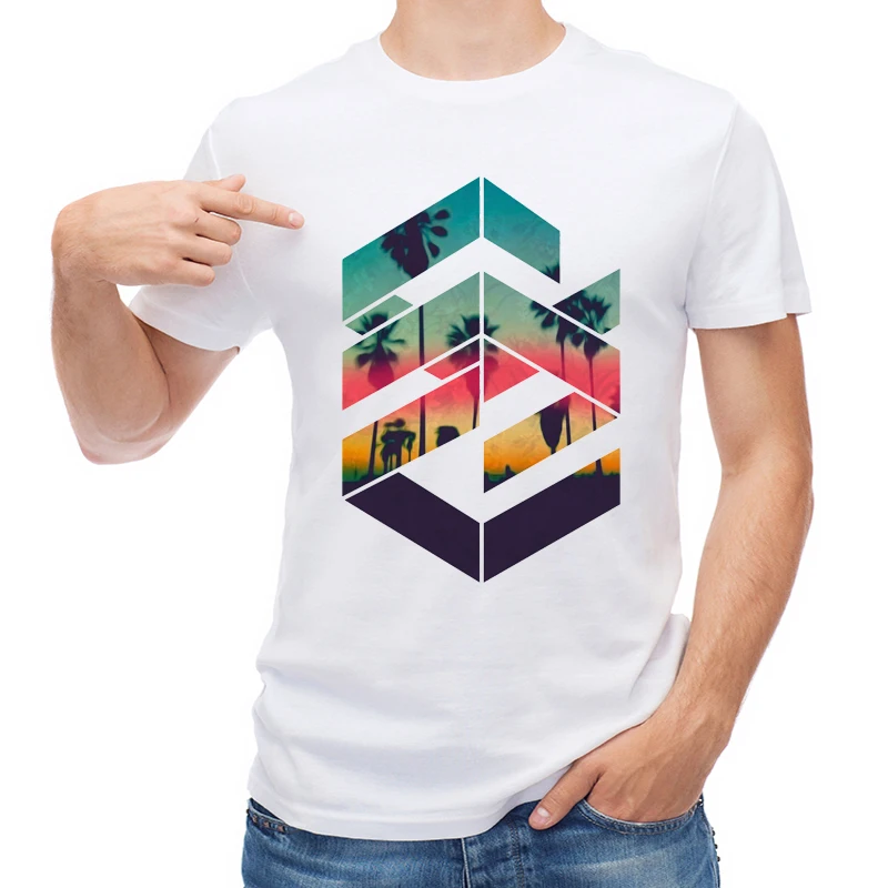 TEEHUB Fashion Geometric Sunset Beach Men T Shirt Printed Short Sleeve T-shirt Funny Design Tops Hipster Male Tees
TEEHUB Fashion Geometric Sunset Beach Men T Shirt Printed Short Sleeve T-shirt Funny Design Tops Hipster Male Tees
