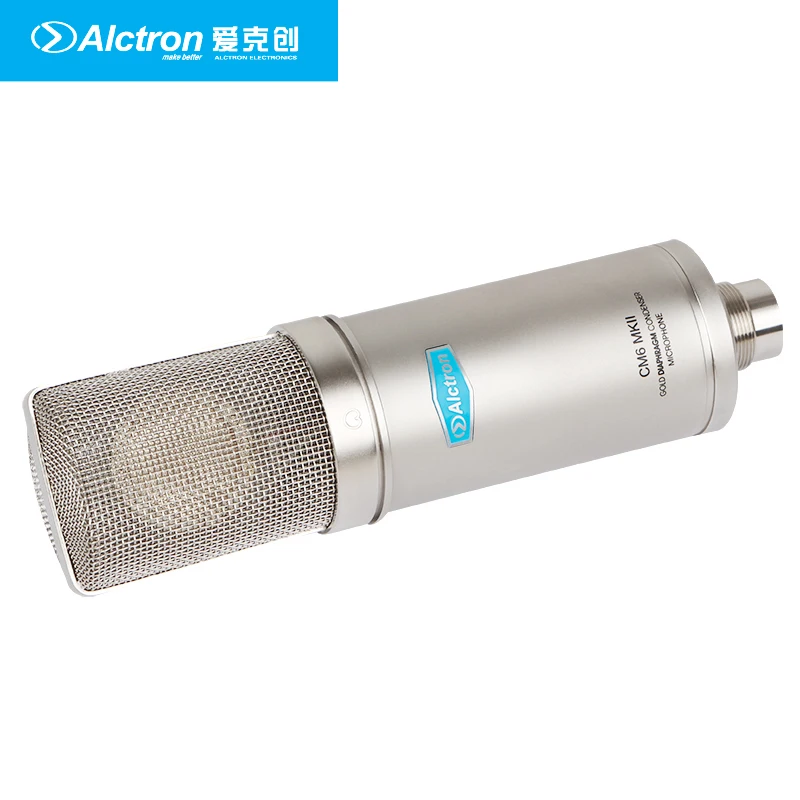 Alctron CM6 MKII Professional Microphone Large Diaphragm Recording Studio Mic with Shock Mount Pop Filter For computer VS bm800 |