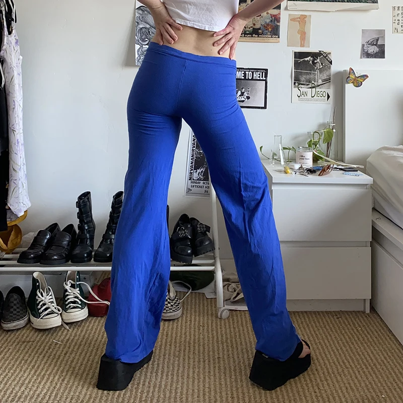 Korean Fashion Blue Black Pant Woman 2021 Casual Drawstring Trousers Bright Line Decoration Flare Pants For Streetwear Women
Korean Fashion Blue Black Pant Woman 2021 Casual Drawstring Trousers Bright Line Decoration Flare Pants For Streetwear Women