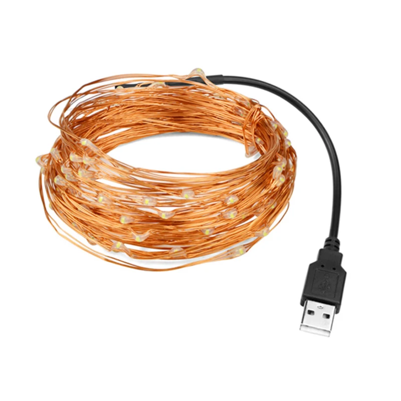 5/10M USB LED String Lights Copper Silver Wire Garland Light Waterproof Fairy Lights For Christmas Wedding Party Decoration
5/10M USB LED String Lights Copper Silver Wire Garland Light Waterproof Fairy Lights For Christmas Wedding Party Decoration