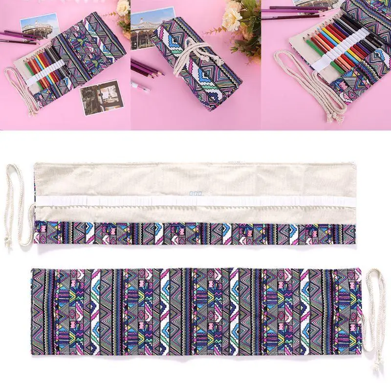 Холщовый чехол для ручек и карандашей с 36/48/72 отверстиями 
Холщовый чехол для ручек и карандашей с 36/48/72 отверстиями