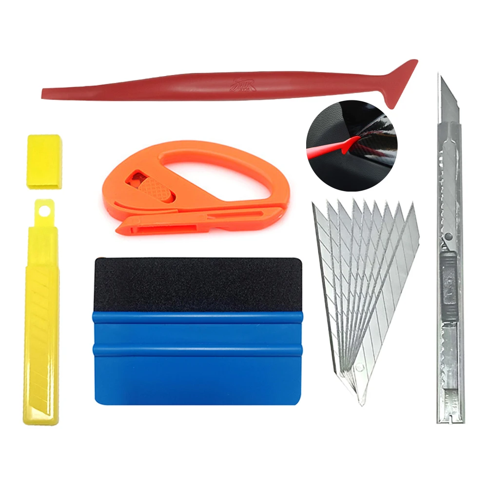 5pcs/set Car Vinyl Wrap Film Squeegee Scraper Tools Vehicle Sticker Installation Kit Cutter Knife Car Styling Auto Accessories
5pcs/set Car Vinyl Wrap Film Squeegee Scraper Tools Vehicle Sticker Installation Kit Cutter Knife Car Styling Auto Accessories