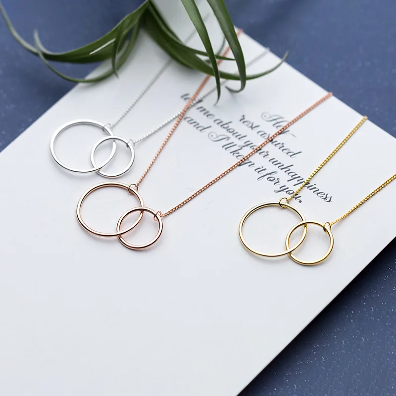 Fashion Double Circle Charm Pendant Necklace For Women Choker Engagement 925 Sterling Silver Jewelry dz837
Fashion Double Circle Charm Pendant Necklace For Women Choker Engagement 925 Sterling Silver Jewelry dz837