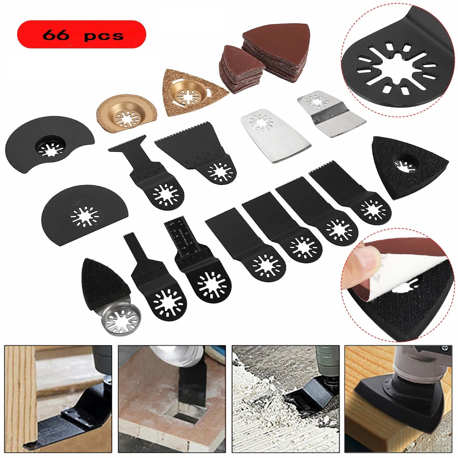 66Pcs Carbon Steel Multifunctional Saw Blade Oscillating Tool Accessories For Cutting Wood Plastic PVC Pipes MKT Multitool Tools
66Pcs Carbon Steel Multifunctional Saw Blade Oscillating Tool Accessories For Cutting Wood Plastic PVC Pipes MKT Multitool Tools