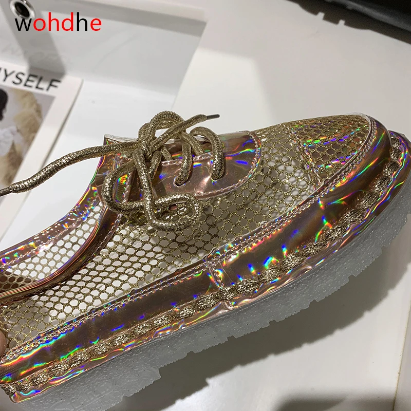 wohdhe Women Vulcanized shoes Casual Lace Up Mesh Summer shoes Mujer Bling Platform Breathable
wohdhe Women Vulcanized shoes Casual Lace Up Mesh Summer shoes Mujer Bling Platform Breathable