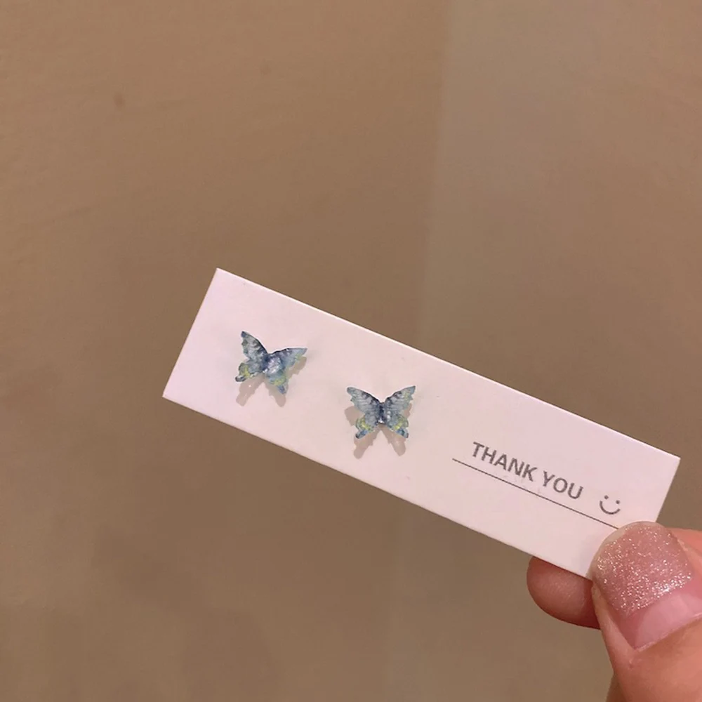 Cute Butterfly Shape Earrings For Women Small and Simple Design Needle Anti-allergy Jelly Colorful Earrings
Cute Butterfly Shape Earrings For Women Small and Simple Design Needle Anti-allergy Jelly Colorful Earrings