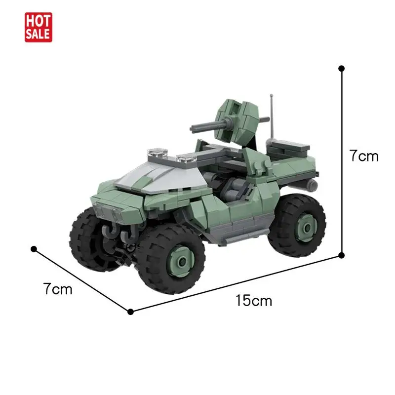 MOC Halo-Wars Game Warthog Chariot Model Technic Car Building Blocks military Car Bricks Kids Vehicle for Boys Children's toys
MOC Halo-Wars Game Warthog Chariot Model Technic Car Building Blocks military Car Bricks Kids Vehicle for Boys Children's toys