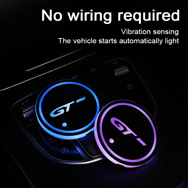 Car Logo Led Atmosphere Light 7 Colorful Cup Luminous Coaster Holder For KIA GT - Stinger 2011-2020 2021 Type Auto Accessories
Car Logo Led Atmosphere Light 7 Colorful Cup Luminous Coaster Holder For KIA GT - Stinger 2011-2020 2021 Type Auto Accessories