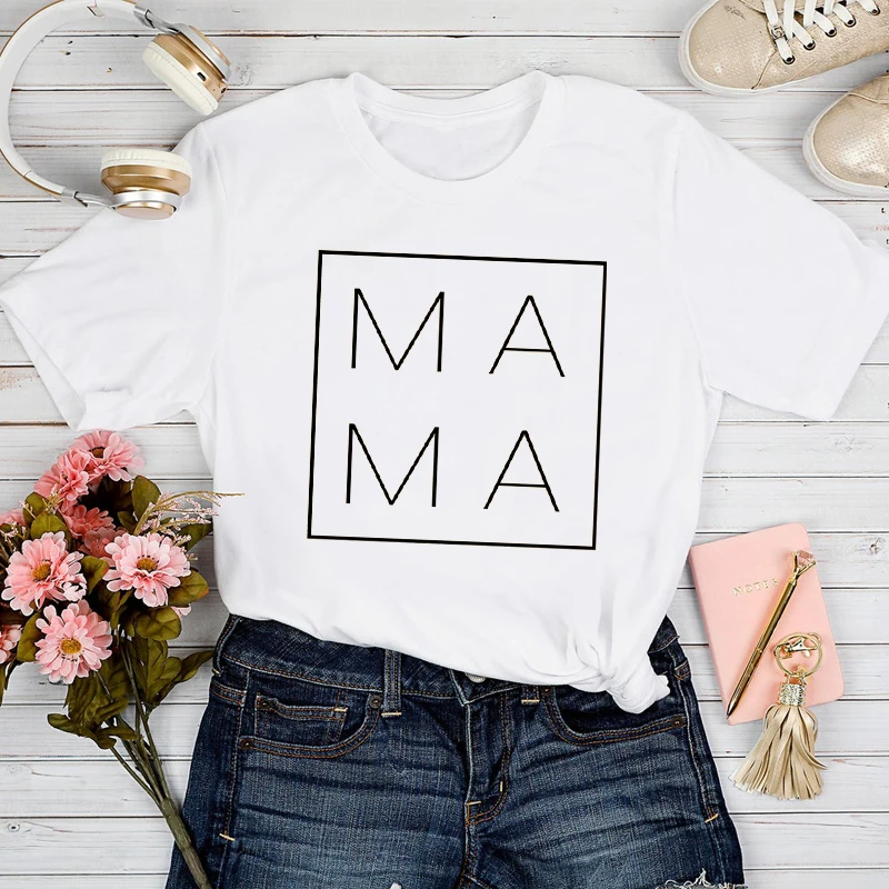 T-shirts Women 2021 Geometric Letter Spring Tshirt Sweet Mom Mother Mama Top Lady Print Clothes Stylish Sexy Tee T-Shirt
T-shirts Women 2021 Geometric Letter Spring Tshirt Sweet Mom Mother Mama Top Lady Print Clothes Stylish Sexy Tee T-Shirt