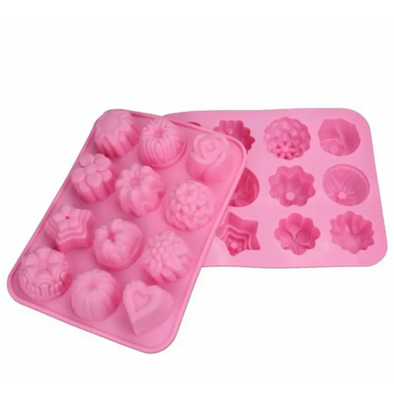 12-Cavity Mixed Style 3D Flower Star Heart Shaped Silicone Chocolate Pudding Mold Handmade DIY Craft Ice Cube Tray Cake Biscuit
12-Cavity Mixed Style 3D Flower Star Heart Shaped Silicone Chocolate Pudding Mold Handmade DIY Craft Ice Cube Tray Cake Biscuit