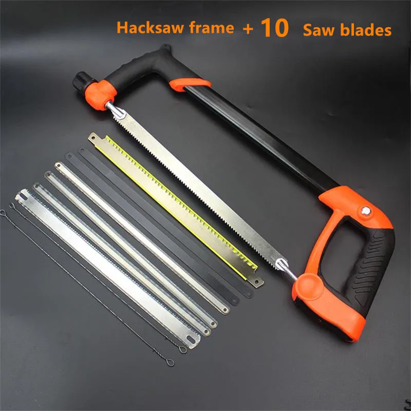 Powerful multifunctional hacksaw frame hand saw, free 10 kinds of multifunctional saw blades
Powerful multifunctional hacksaw frame hand saw, free 10 kinds of multifunctional saw blades