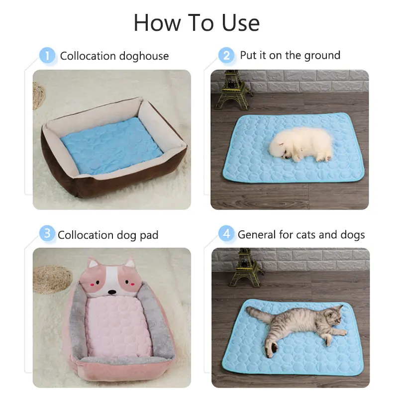 Summer Pet Dog Bedding Pad Cushion Carpet Mat Cat Soothing Cool Soft Carpet olfactory dog Accessories Underpad For Small Dog Cat 
Summer Pet Dog Bedding Pad Cushion Carpet Mat Cat Soothing Cool Soft Carpet olfactory dog Accessories Underpad For Small Dog Cat