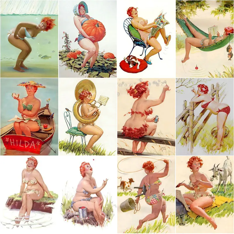 5D Diy Diamond Mosaic Half Naked Cartoon Girl Full Diamond Handmade Cross Stitch Decoration Gift Home Decoration Painting 
5D Diy Diamond Mosaic Half Naked Cartoon Girl Full Diamond Handmade Cross Stitch Decoration Gift Home Decoration Painting