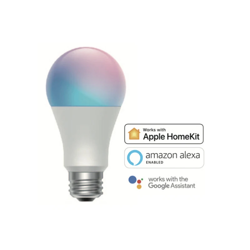 

Многоцветные умные лампы HomeKit E27 WiFi Голосовое управление RGB энергосберегающее затемнение APP совместимый с Alexa Google Светодиодная лампа для дом...