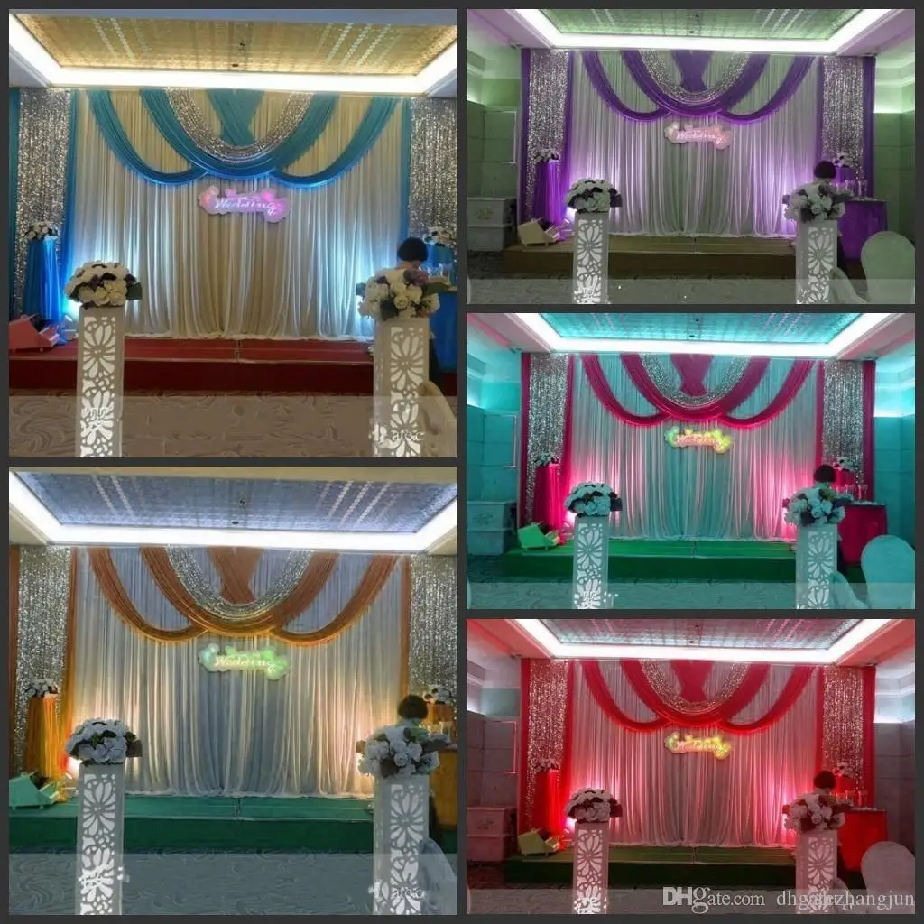 20ft*10ft Luxury Ice Silk Party Backdrop Stage Curtains with Swags Silver Sequins Fabric Wedding Props Satin Drape Wall Decor
20ft*10ft Luxury Ice Silk Party Backdrop Stage Curtains with Swags Silver Sequins Fabric Wedding Props Satin Drape Wall Decor