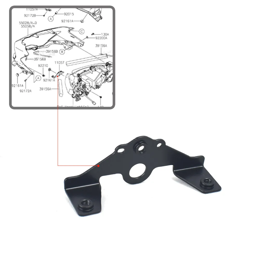 Suitable for Kawasaki Ninja ninja Z400 head lamp head cover connection frame black aluminum alloy fixed small bracket
Suitable for Kawasaki Ninja ninja Z400 head lamp head cover connection frame black aluminum alloy fixed small bracket