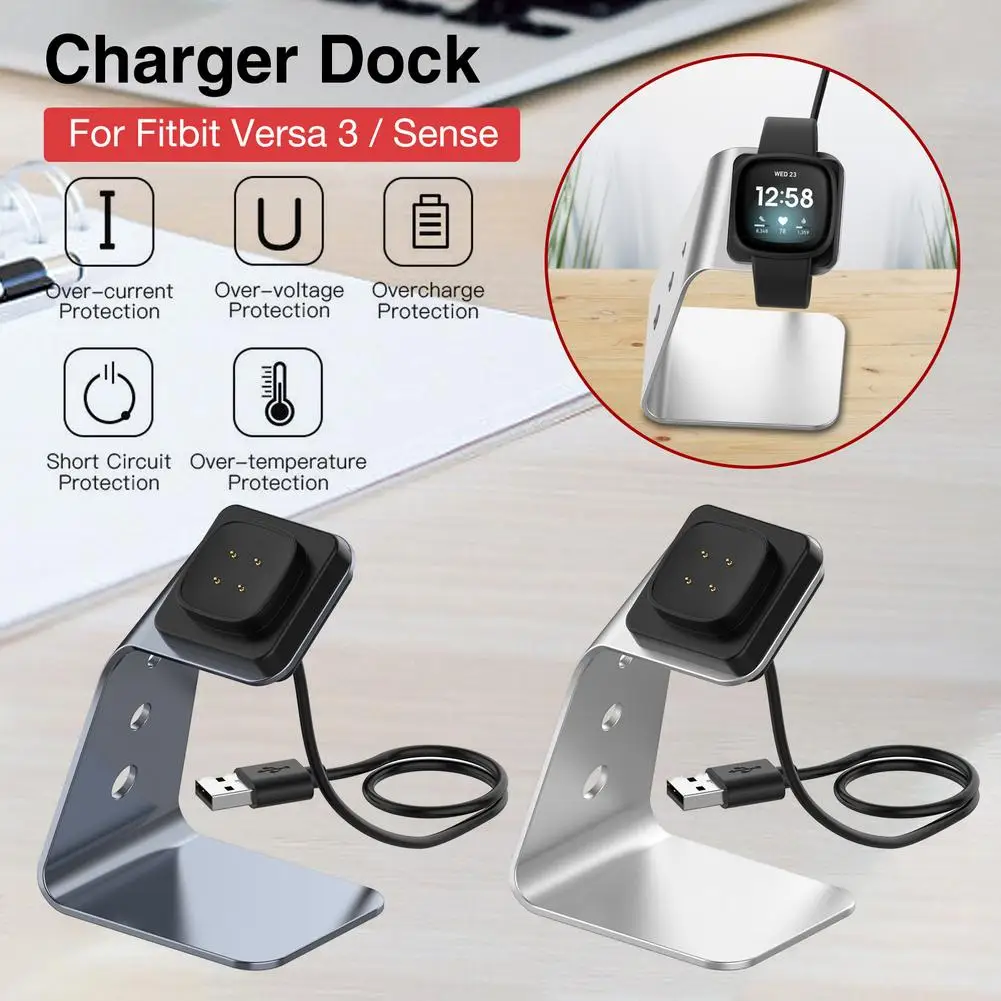 Desktop Dock Station Charger Adapter Versa3 Smartwatch Base Holder USB Charging Cable Cord Stand For Fitbit Sense Versa 3 Watch
Desktop Dock Station Charger Adapter Versa3 Smartwatch Base Holder USB Charging Cable Cord Stand For Fitbit Sense Versa 3 Watch