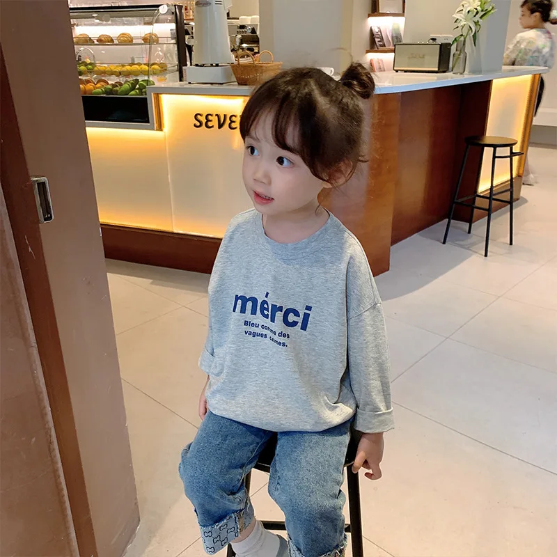 Long Sleeve T-shirt Children Clothes Girl Sweatshirts Kids Clothes Render Unlined Upper Garment
Long Sleeve T-shirt Children Clothes Girl Sweatshirts Kids Clothes Render Unlined Upper Garment