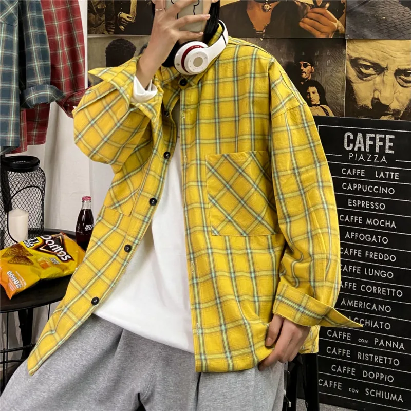 Cotton Plaid Shirt Men's Fashion Retro Casual Shirt Men Streetwear Korean Loose Mens Long-sleeved Shirt Spring Shirts M-3XL
Cotton Plaid Shirt Men's Fashion Retro Casual Shirt Men Streetwear Korean Loose Mens Long-sleeved Shirt Spring Shirts M-3XL