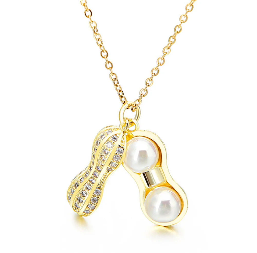 316L Stainless Steel Rose Gold Full Crystal Pearl Peanut Female Simple Fashion Pendant Openable Necklace
316L Stainless Steel Rose Gold Full Crystal Pearl Peanut Female Simple Fashion Pendant Openable Necklace