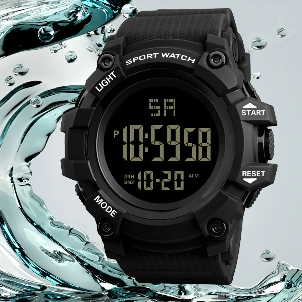 Digital Watch For Men Waterproof Electronic Luxury Men Analog Digital Outdoor Watch Military Sport Led Waterproof Watch
Digital Watch For Men Waterproof Electronic Luxury Men Analog Digital Outdoor Watch Military Sport Led Waterproof Watch