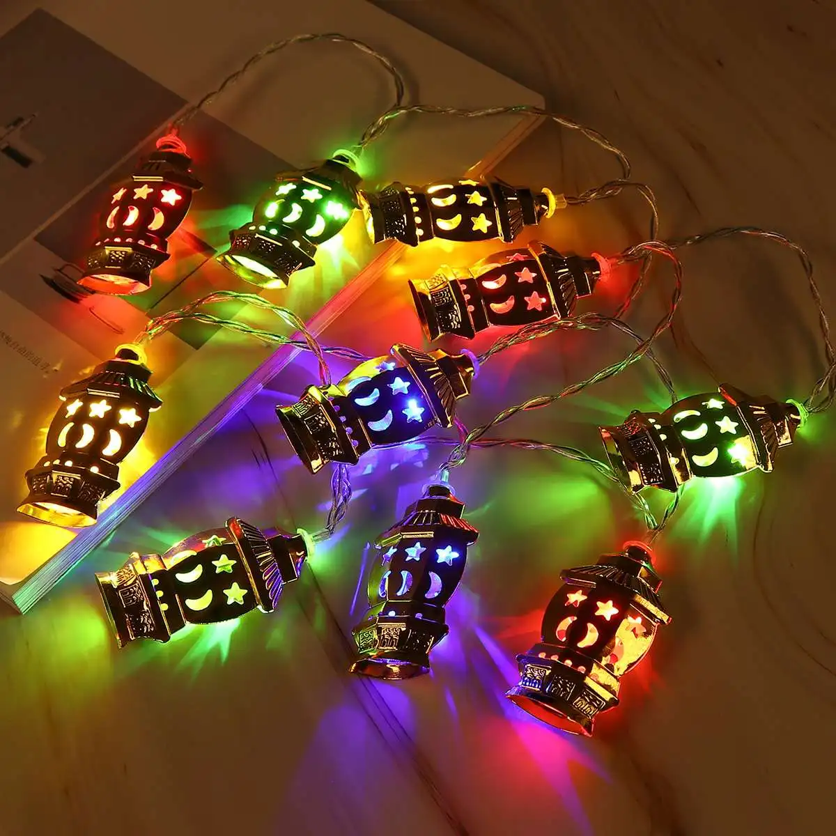 1.65m 10LEDs Ramadan Decoration LED Lights String Islam Lights Eid Mubarak Ornament Muslim Islamic Home Decor Party Supplies
1.65m 10LEDs Ramadan Decoration LED Lights String Islam Lights Eid Mubarak Ornament Muslim Islamic Home Decor Party Supplies