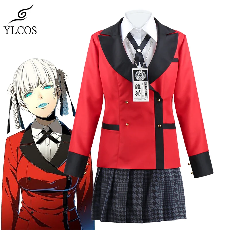 Anime Kakegurui Jabami Costumes Momobami Kirari Cosplay School Uniforms Halloween Party Suit Form Women Girls
Anime Kakegurui Jabami Costumes Momobami Kirari Cosplay School Uniforms Halloween Party Suit Form Women Girls