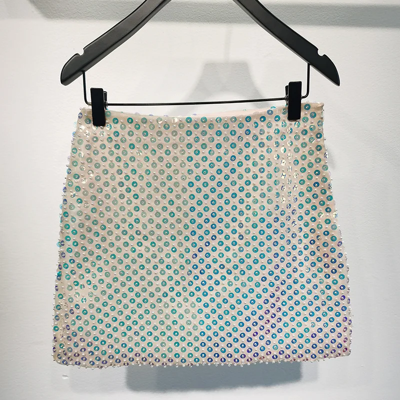 High Quality Autumn and Winter New Hand-beaded Sequins Bing Wild Short A-line Skirt Women
High Quality Autumn and Winter New Hand-beaded Sequins Bing Wild Short A-line Skirt Women