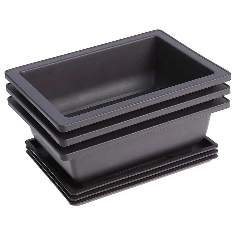 10 Packs Bonsai Training Pots with Tray Plastic Bonsai Plants Growing Pot for Garden Yard Living Room Balcony 16.5X12cm
10 Packs Bonsai Training Pots with Tray Plastic Bonsai Plants Growing Pot for Garden Yard Living Room Balcony 16.5X12cm