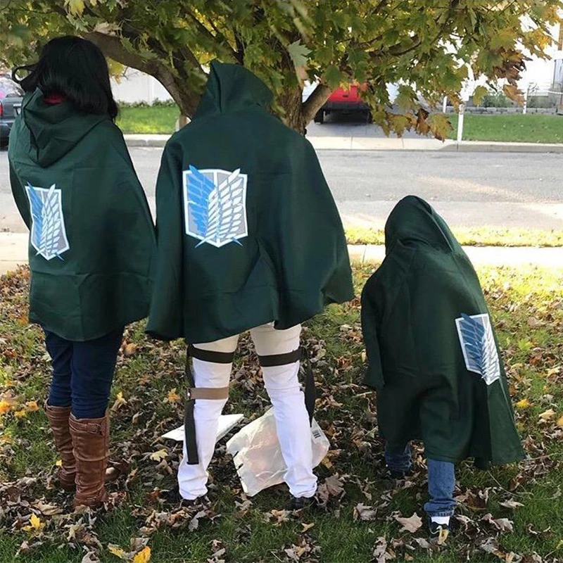 Anime Attack on Titan Scouting Legion Cosplay Costumes Cloak Shingeki No Kyojin Wings of Liberty Adult / Child Shawl Cloaks
Anime Attack on Titan Scouting Legion Cosplay Costumes Cloak Shingeki No Kyojin Wings of Liberty Adult / Child Shawl Cloaks