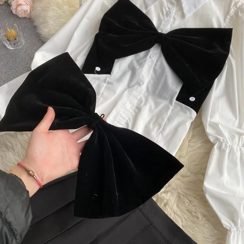 Bowknot Patchwork Women Blouse + Pleated skirt 2021 Spring New Korean Two pieces sets
Bowknot Patchwork Women Blouse + Pleated skirt 2021 Spring New Korean Two pieces sets