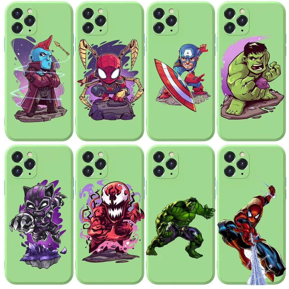 Marvel hero Anime Phone Case cover For iphone 12 Pro Max 11 8 7 6 S XR PLUS X XS SE 2020 mini cell shell Mint Green
Marvel hero Anime Phone Case cover For iphone 12 Pro Max 11 8 7 6 S XR PLUS X XS SE 2020 mini cell shell Mint Green