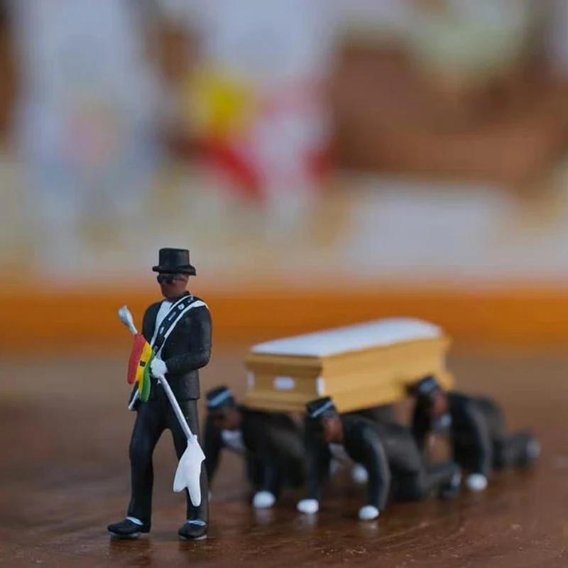 Cosplay Ghana Dancing Pallbearers Coffin Dance Figure Action Funeral Dancing Team Display Funny Accessories
Cosplay Ghana Dancing Pallbearers Coffin Dance Figure Action Funeral Dancing Team Display Funny Accessories