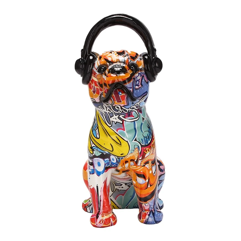 Bulldog Limitation Color Printing Graffiti Headphones Crafts Resin Home Decor Dazzling
Bulldog Limitation Color Printing Graffiti Headphones Crafts Resin Home Decor Dazzling