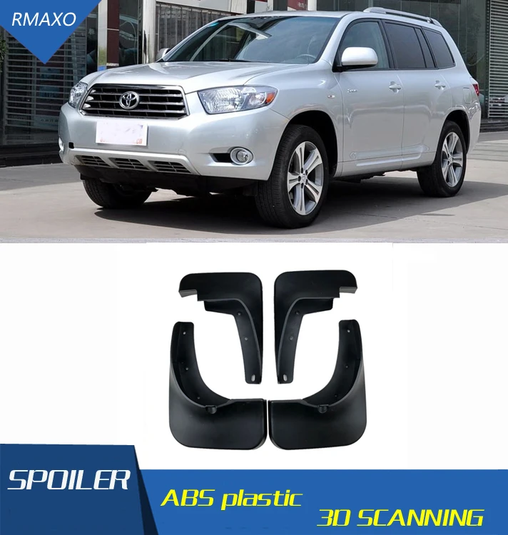 Для Toyota Highlander 2009 2012 Брызговики передние с цветом и задним брызговиком крыло
