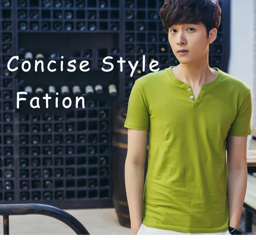 T Shirt 100% Cotten for Man Fashion Solid color Summer Short Sleeve Tee Shirt with collar buttons Casual Classical Style
T Shirt 100% Cotten for Man Fashion Solid color Summer Short Sleeve Tee Shirt with collar buttons Casual Classical Style