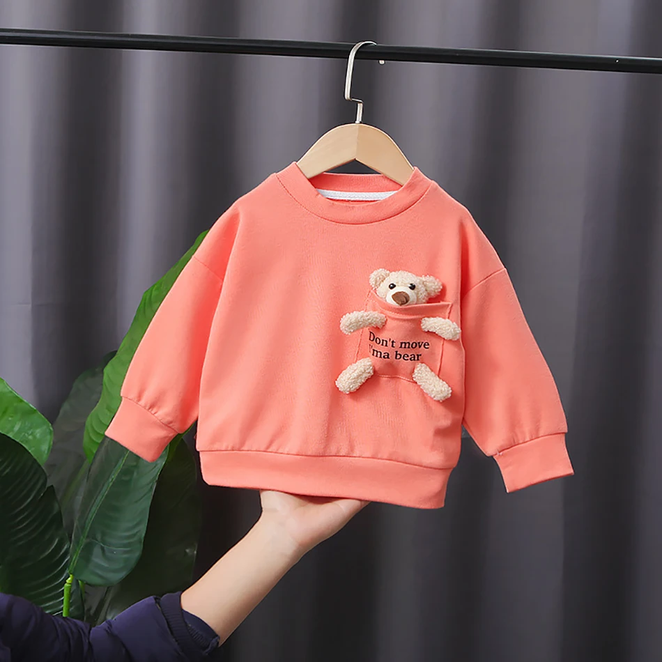 Children Clothing Sweatshirts Autumn Boys Girls Pocket Bear Sweatshirts Kids Baby Autumn Warm Christmas Clothing 1-6 Years
Children Clothing Sweatshirts Autumn Boys Girls Pocket Bear Sweatshirts Kids Baby Autumn Warm Christmas Clothing 1-6 Years