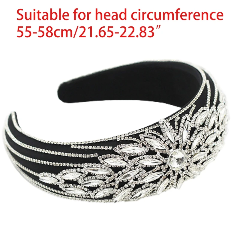 Vintage French Style Sponge Padded Headband Baroque Colorful Sunflower Rhinestone Wide Hair Hoop Luxurious Headdress
Vintage French Style Sponge Padded Headband Baroque Colorful Sunflower Rhinestone Wide Hair Hoop Luxurious Headdress